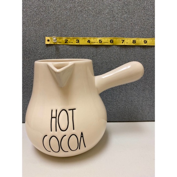 Rae Dunn Artisan Collection by Magenta HOT COCOA pitcher with handle and spout - Picture 7 of 7